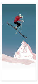 Door poster Ski Jump - Mantika Studio