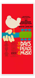 Door poster Woodstock Festival - Vintage Entertainment Collection