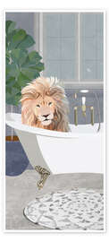 Door poster Leo takes a Bath - Sarah Manovski
