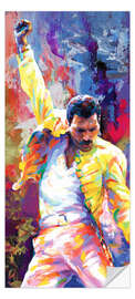 Door sticker Freddie Mercury Pop Art Portrait - Leon Devenice