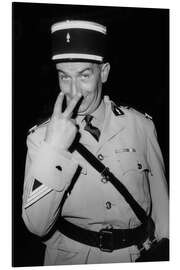 Aluminium print Louis de Funes, 1971