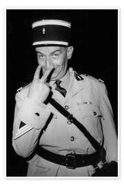 Wall art print Louis de Funes, 1971