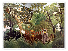 Wall art print Exotic Landscape, 1910 - Henri Rousseau