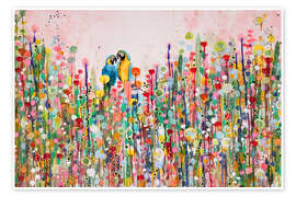 Wall art print Love Feathers - Sylvie Demers