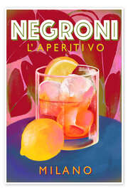 Wall art print Negroni Aperitivo Milano, Italia - Marco Marella