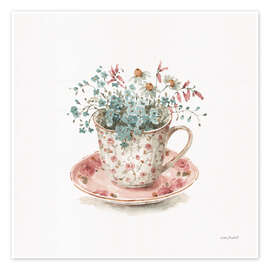 Wall art print Teacup With Herbs - Lisa Audit