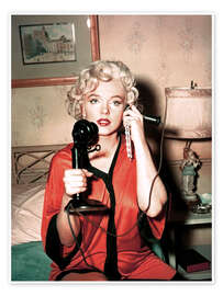 Poster Marilyn Monroe on the Phone