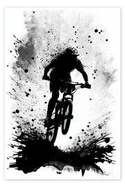 Wall art print Mountain Bikers in Action - Dreamscapes