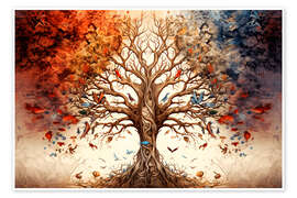 Wall art print Tree of Life II - Bettina Dittmann
