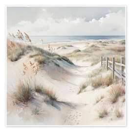 Wall art print Beach Dunes - Willow Studio