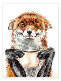 Wall art print Morning Fox - Holly Simental