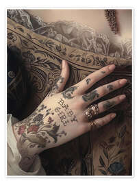 Wall art print Baby Girl - Dikhotomy