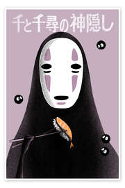 Poster Kaonashi No-face, Spirited Away - Paola Morpheus