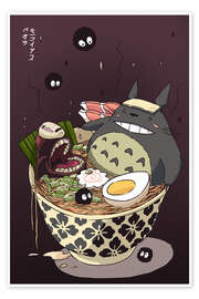 Poster Totoro Bowl - Paola Morpheus