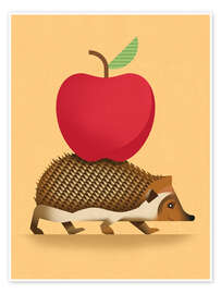Wall art print Hedgehog - Dieter Braun
