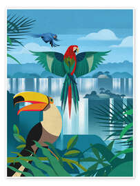 Wall art print Rainforest Friends - Dieter Braun