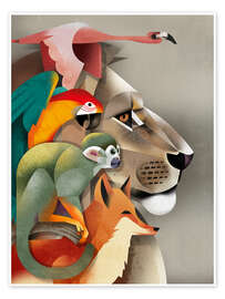 Wall art print Wonderful Wild Animals - Dieter Braun