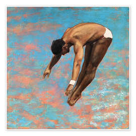 Wall art print Diver With Wristband - Sarah Morrissette