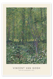 Wall art print Trees and Undergrowth, 1887 - Vincent van Gogh