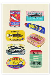 Wall art print Canned Fish - Raissa Oltmanns