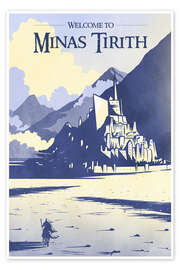 Poster Welcome to Minas Tirith - syntetyc