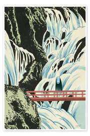 Poster Kaonashi - Waterfall Bridge Spirit - syntetyc