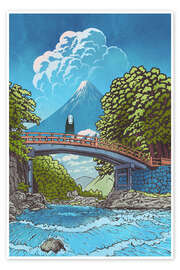 Poster Kaonashi - River Bridge Spirit - syntetyc