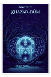 Poster Welcome to Khazad Dum - syntetyc
