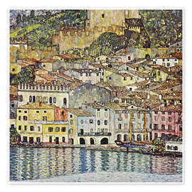 Wall art print Coastal Village - Gustav Klimt