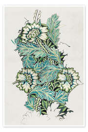 Wall art print Floral Pattern Studies IV - William Morris
