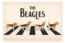 Wall art print The Beagles - Pineapple Licensing