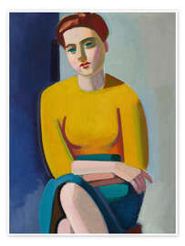 Wall art print Portrait of Hanne - Vilhelm Lundstrøm