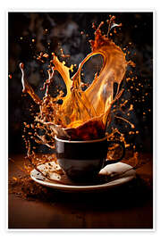 Poster Smashing Coffee - Bettina Dittmann