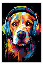 Poster Popart Dog - Durro Art