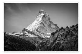 Wall art print Summit of the Matterhorn - Jan Christopher Becke