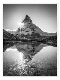 Wall art print Riffelsee with Matterhorn, Switzerland - Jan Christopher Becke