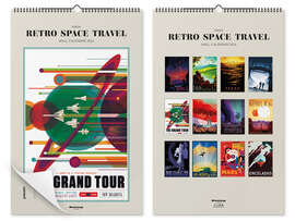 Wall calendar NASA Calendar - Retro Space Travel 2026 - NASA