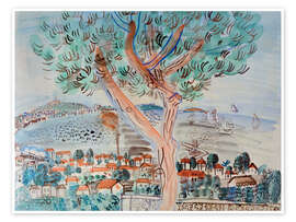 Wall art print The Bay of St Juan - Raoul Dufy