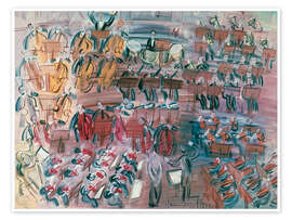 Wall art print Orchestra with Singer - Raoul Dufy