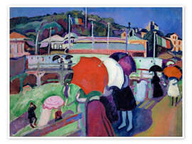 Wall art print The Three Umbrellas - Raoul Dufy