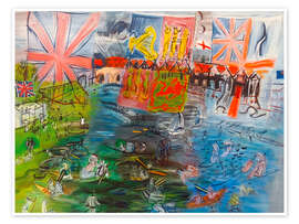 Wall art print Henley, Flag Regatta - Raoul Dufy