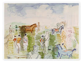 Wall art print At the Paddock - Raoul Dufy