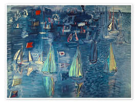 Wall art print Cowes Regatta - Raoul Dufy
