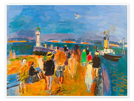 Wall art print The Honfleur Pier - Raoul Dufy