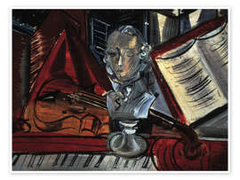 Wall art print Homage to Wolfgang Amadeus Mozart - Raoul Dufy
