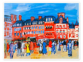 Wall art print Houses in Trouville - Raoul Dufy