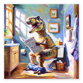 Wall art print Dino's Daily Dose of Humor - Leon Devenice