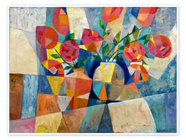 Wall art print Still Life With Peonies - Iuliia Kotenko