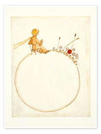 Wall art print The Little Prince (Le Petit Prince), 1942