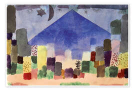Wall art print The Mountain Niesen, Egyptian Night - Paul Klee
